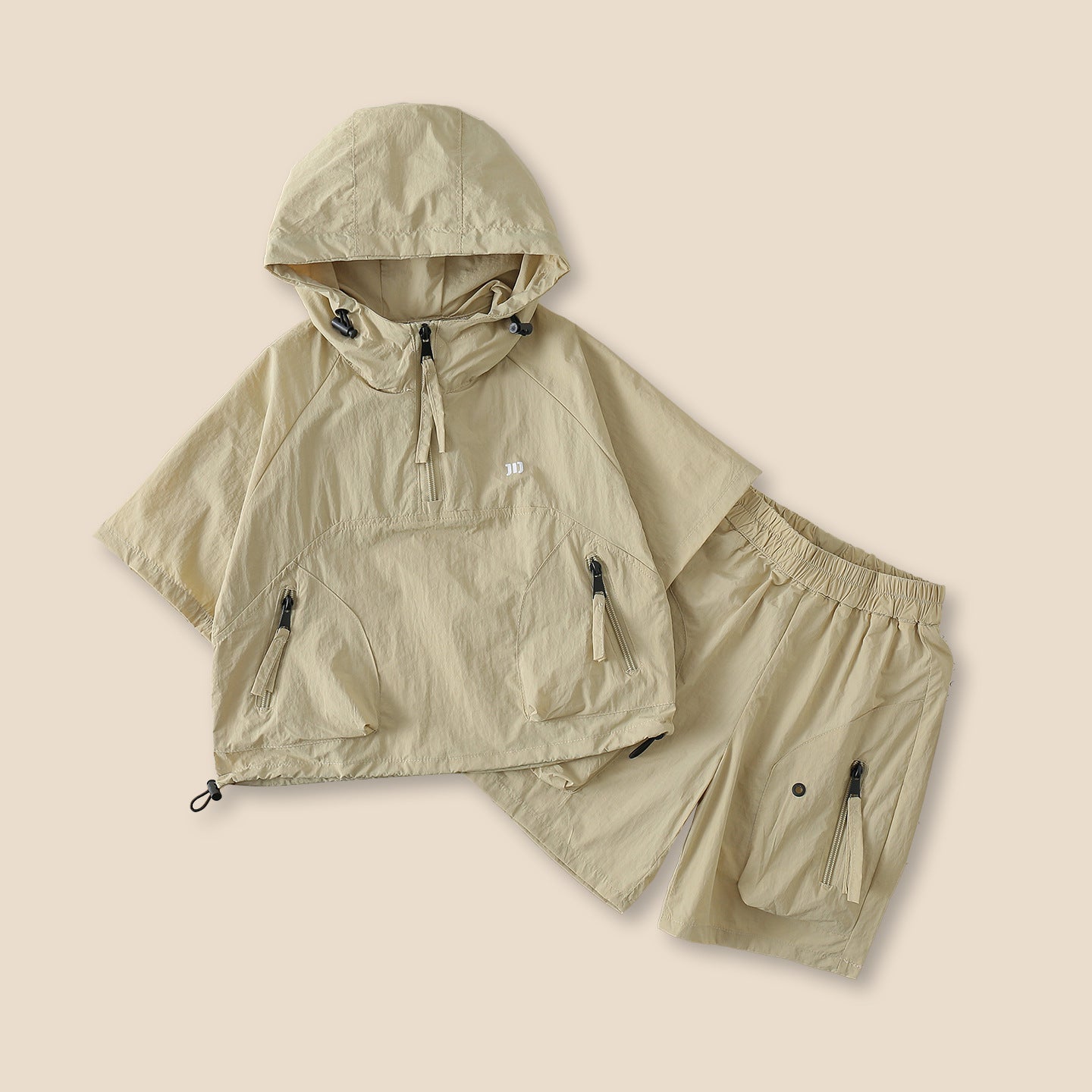 Summer Fashion Loose Comfortable Sports Hooded Children's Suit
