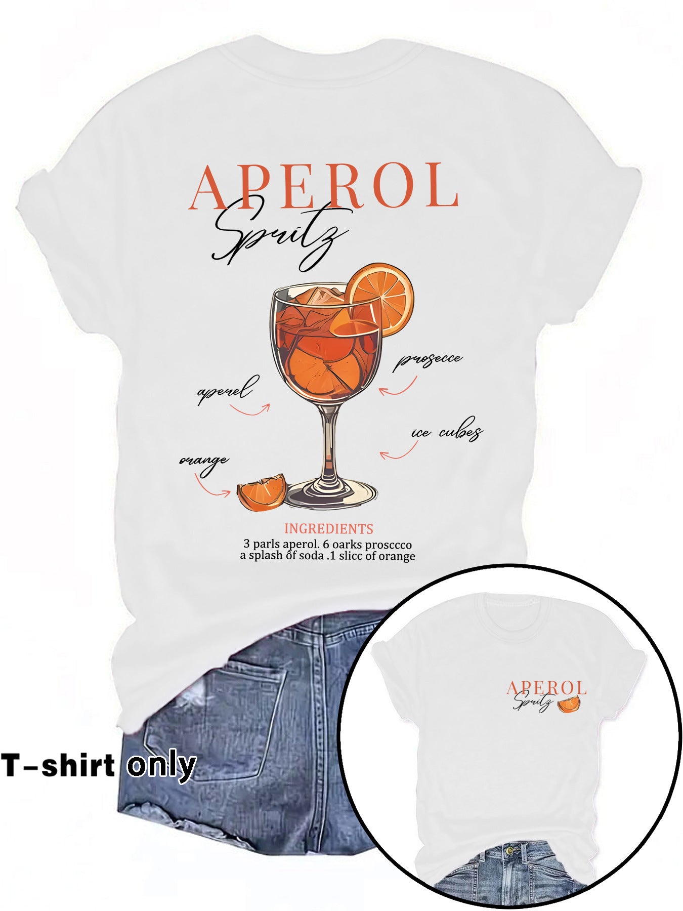 Glamorous Women's Fashion Printed Summer Short-sleeved Women's T-shirt