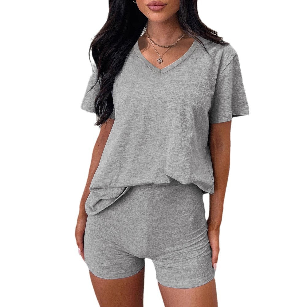Beautiful Women's Sleeve Temperament Pure Color Fashion Casual Suit