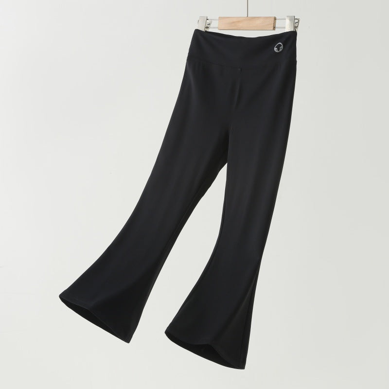Children's Yoga Summer Skinny Shark Older Black Bell-bottoms Children's Pants