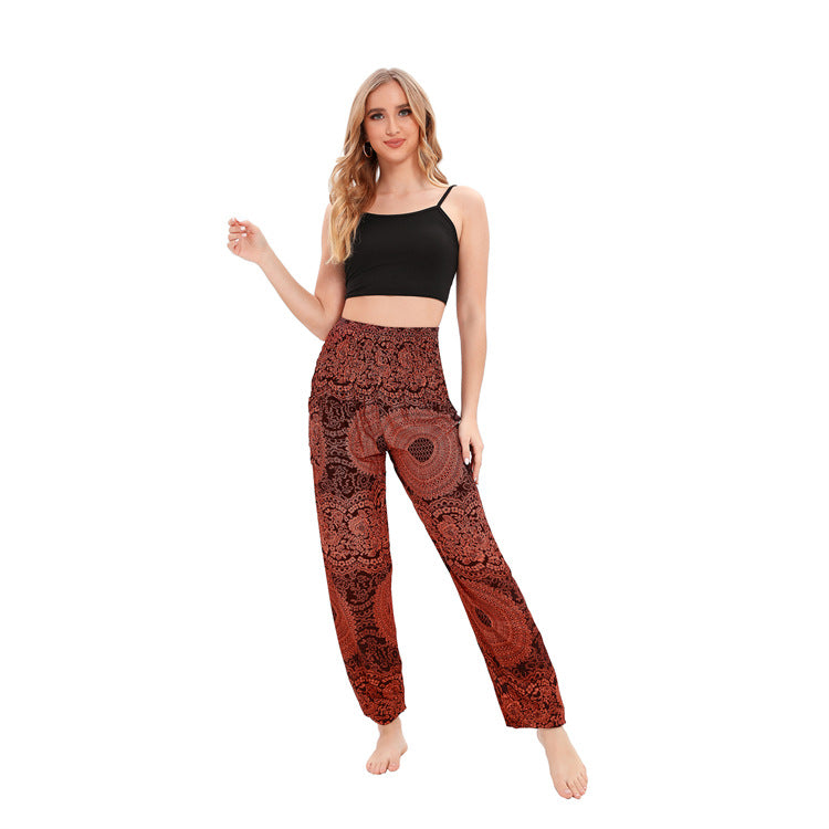 Cool Women's Thailand Yoga Bloomers Clothes Casual Pants