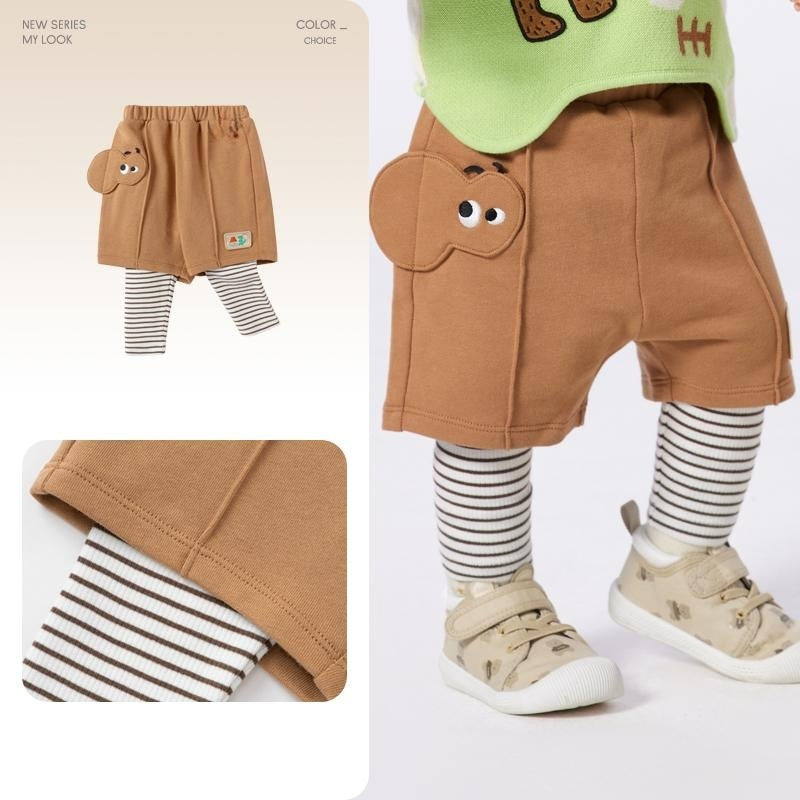 Autumn Clothing Boy's Long-sleeved Fake Two-piece Bottoming Shirts Children's T-shirt