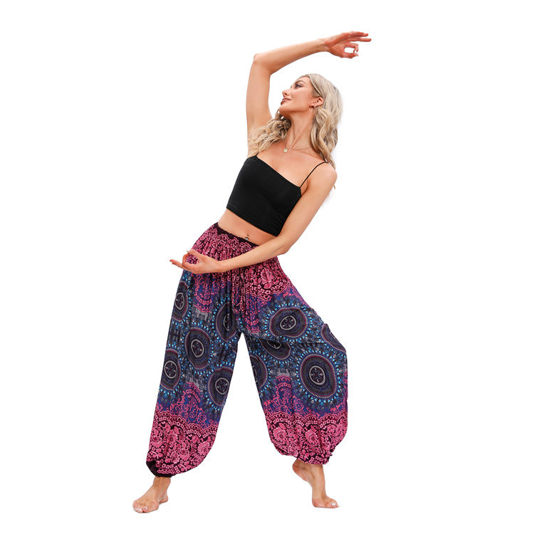 Attractive Women's Yoga Sports Bloomers Clothes Casual Pants