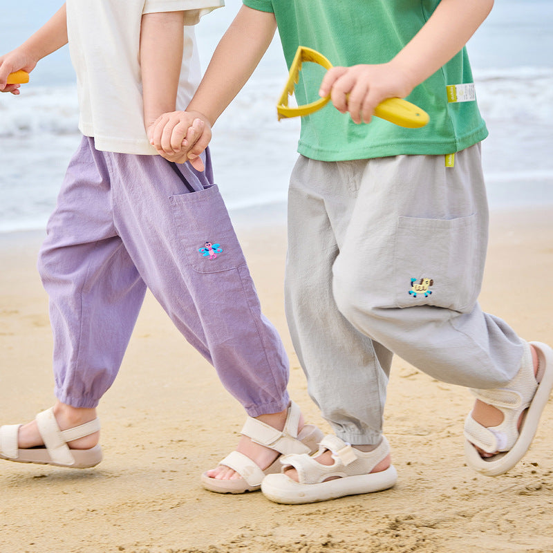 Children's Cotton Summer Trousers Casual Thin Fashion Children's Pants