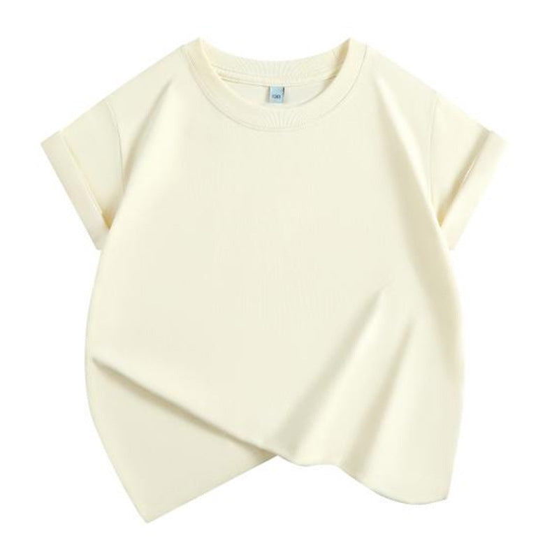 Children's Round Neck Short Sleeve Summer T-shirt Kindergarten Parent-child Outfit