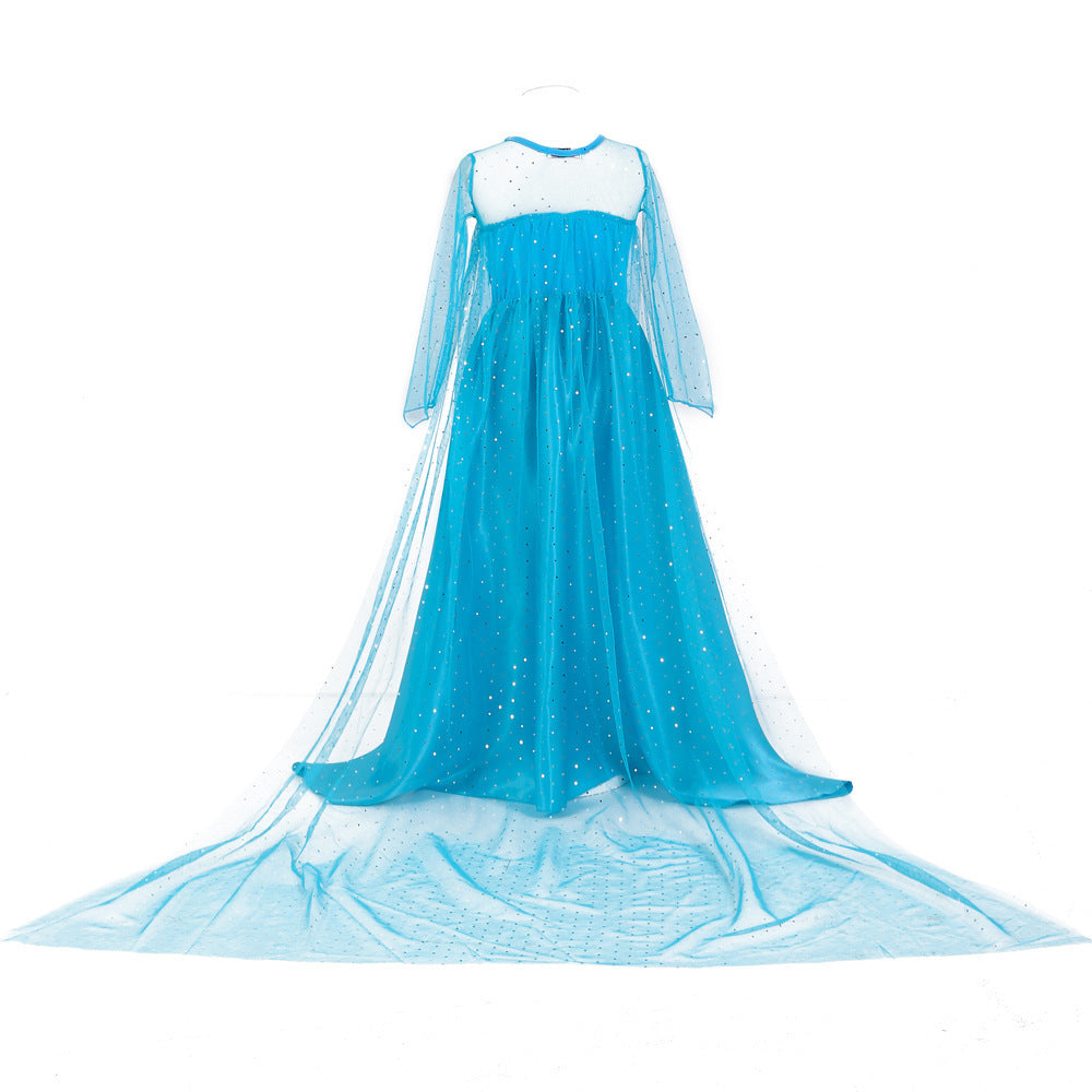 Children's Halloween Clothing Frozen Long Sleeve Princess Children's Dress