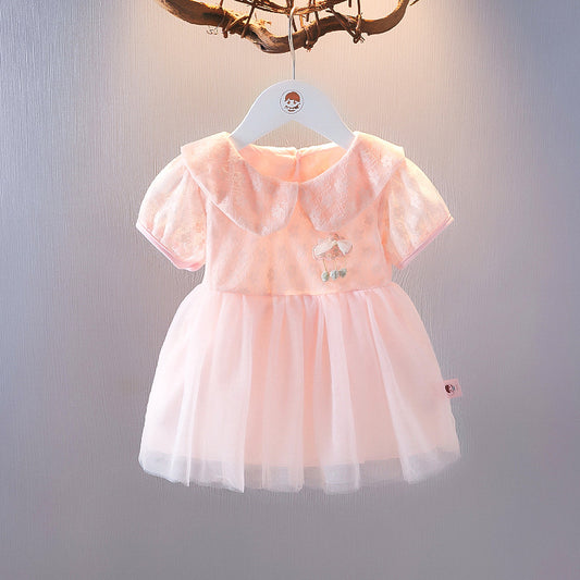 Summer Gauze Western Style Fashion Princess Children's Dress