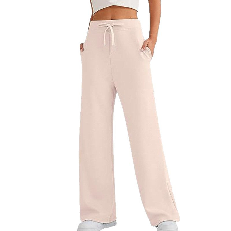 Women's Temperament Wild High Waist Loose Leisure Sports Casual Pants