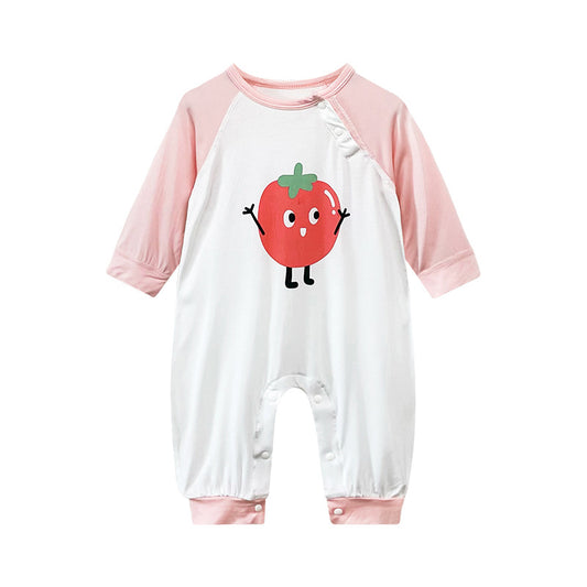 Conditioning Clothes Born Modal Breathable Long Sleeves Pajamas Jumpsuit, Climbing Suit