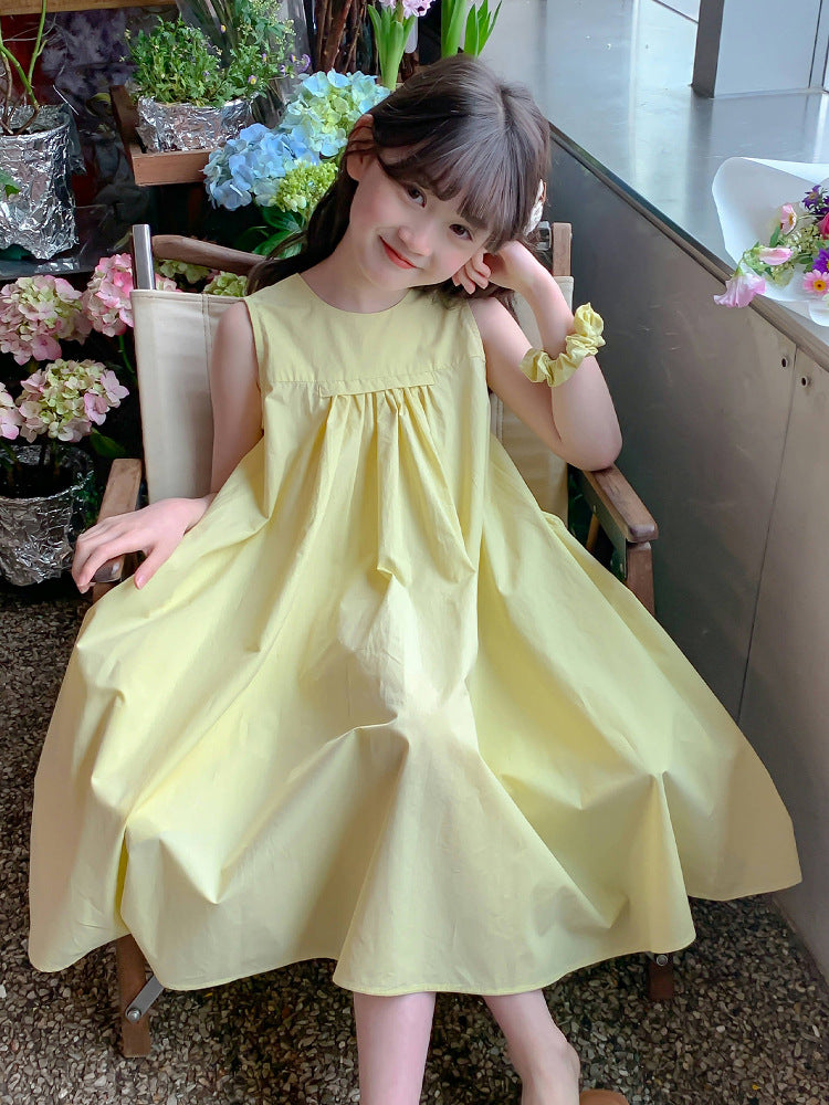 Children's Cotton Skirts Summer Western Style Little Camisole Clothing Children's Dress