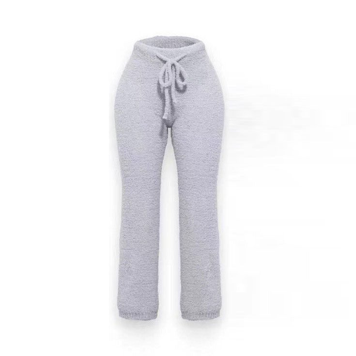 Knitted Plush Long Sleeve Set Three-piece Fashion Casual Suit