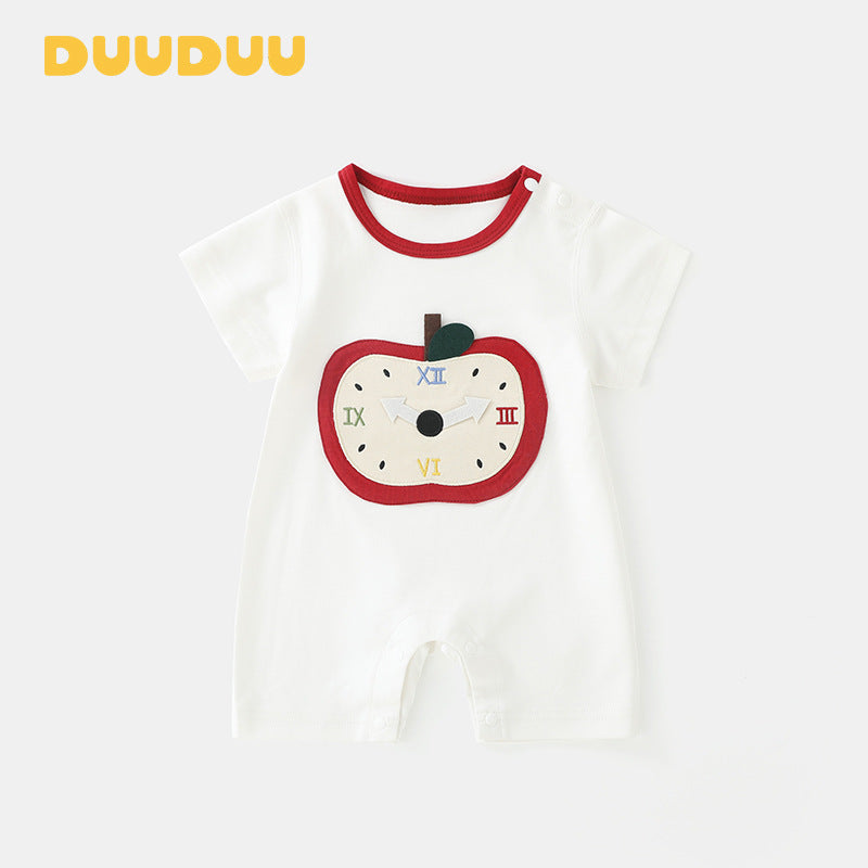 Apple Clock Summer Thin Short Sleeve Jumpsuits Class Jumpsuit, Climbing Suit