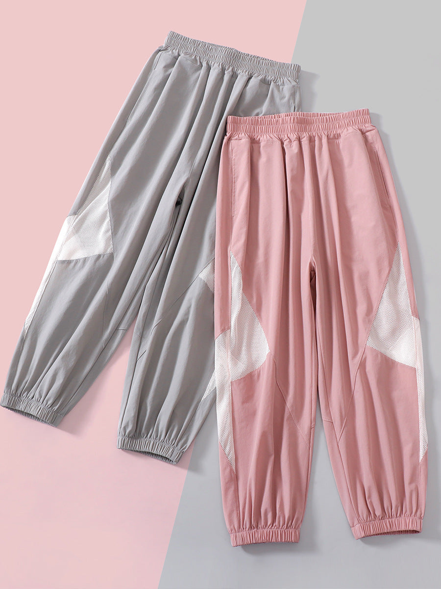 Children's Sports Summer Korean Style Mesh Breathable Children's Pants