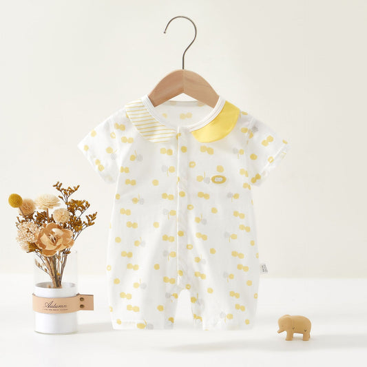 Clothes For Babies Summer Thin Born Short Sleeve Jumpsuit, Climbing Suit
