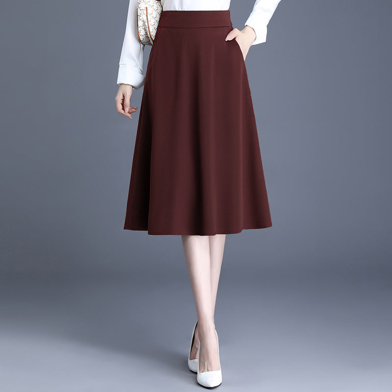 Women's Big Swing Slimming Draping A- Line Umbrella Skirts