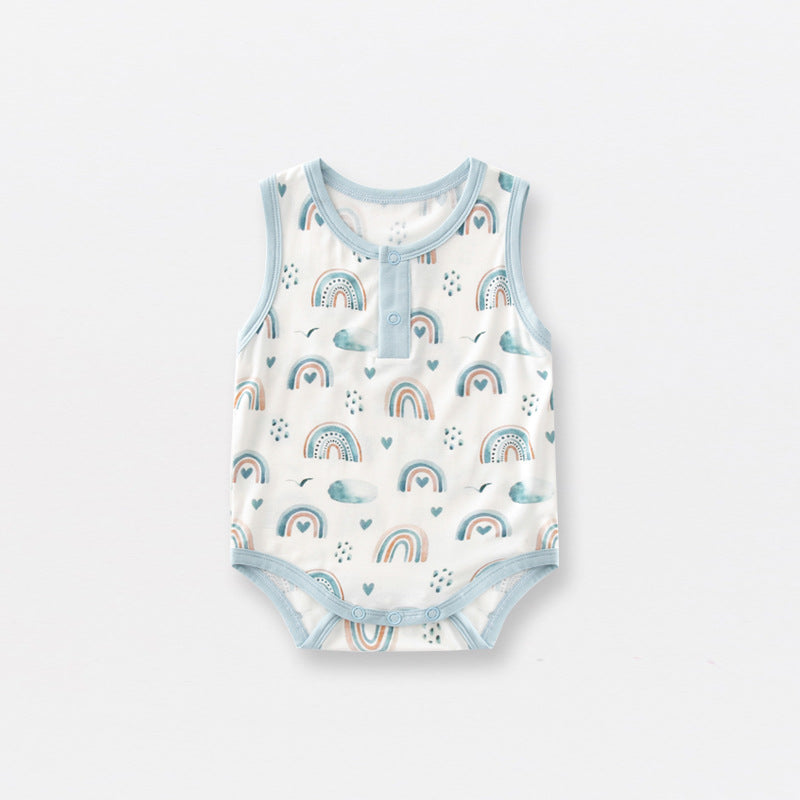 Fiber Vest Summer Thin Sleeveless Clothing Jumpsuit, Climbing Suit