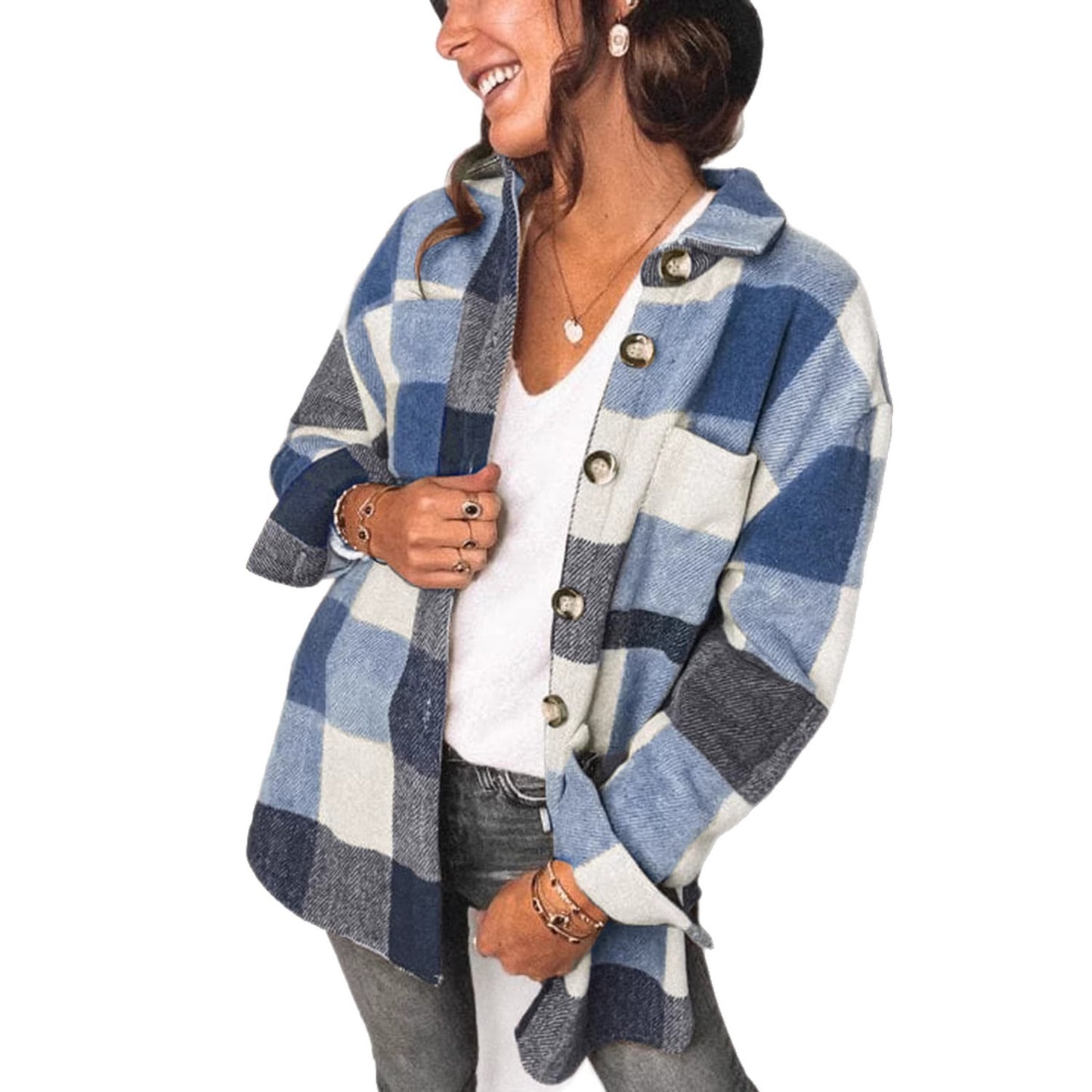 Women's Spring Shirt Independent Breasted Casual Blouse