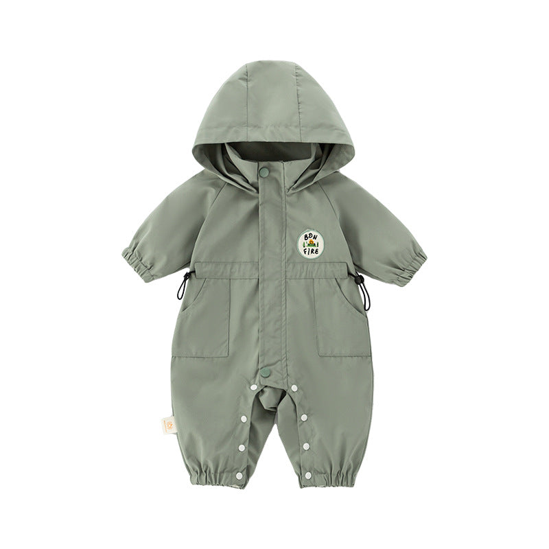Clothes Autumn Clothing Korean Style Shell Jacket Tooling Jumpsuit, Climbing Suit