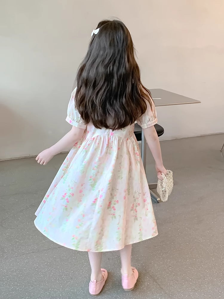 Children's Skirts Summer Hollow Out Floral Skirt Little Children's Dress