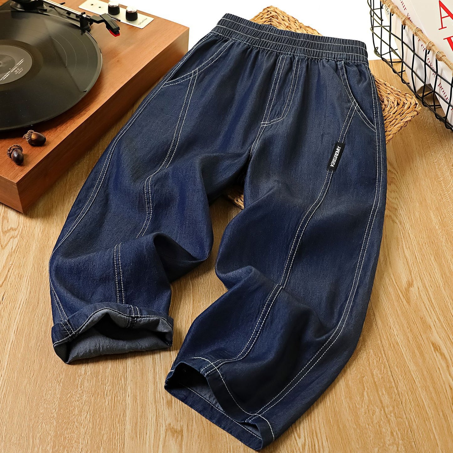 Children's Denim Trousers Medium Large Outdoor Lightweight Breathable Casual Children's Pants