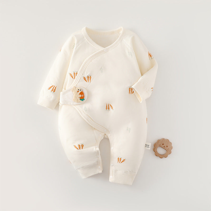Rompers Quilted Seamless Romper Born Clothes Jumpsuit, Climbing Suit