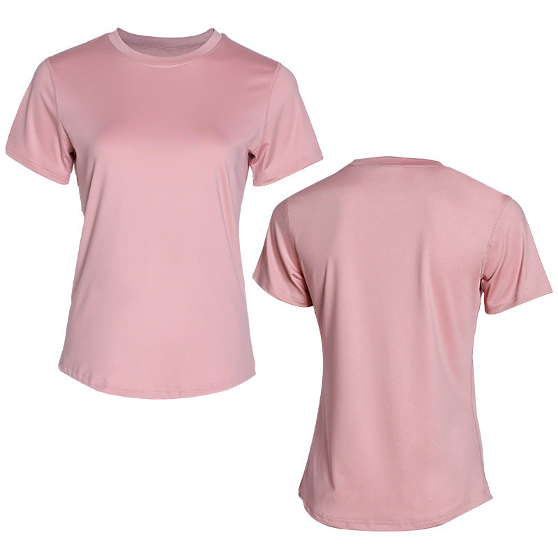 Women's Solid Color Sleeve Summer Slim Fit Women's T-shirt