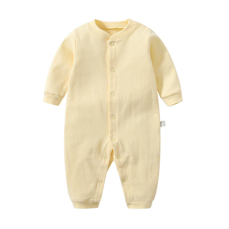 Born Infant Pair Of Buckles Split Jumpsuit Snap Button Clothes Jumpsuit, Climbing Suit