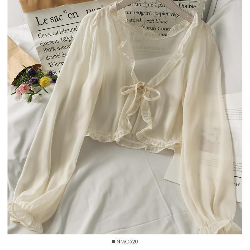 Women's Shawl Summer Loose Long Sleeve Sun Shorts