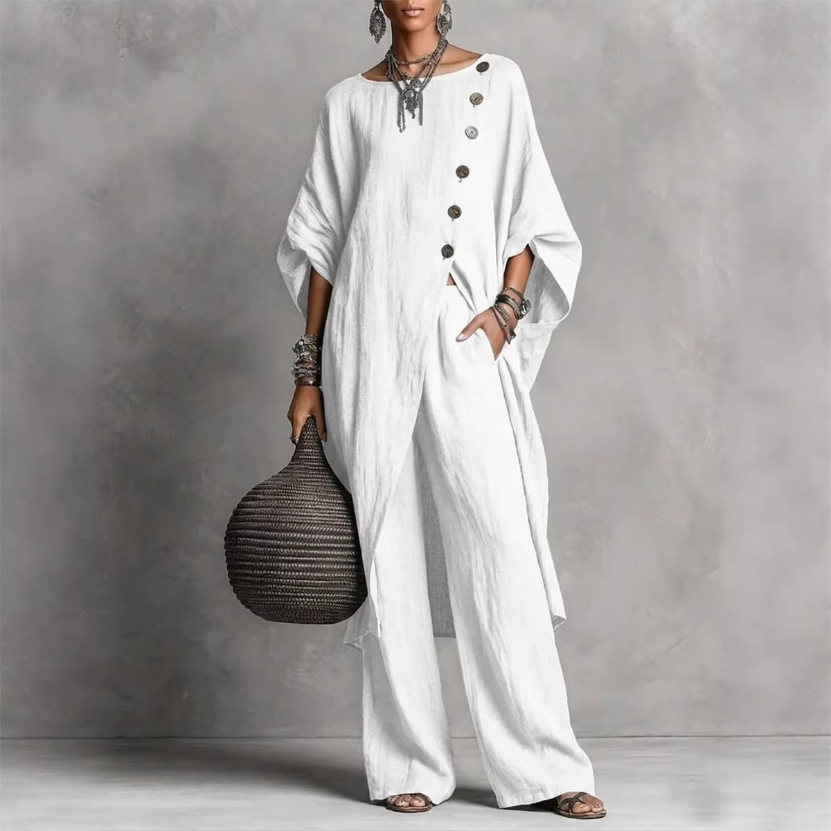Comfortable Casual Women's Shirt Irregular Urban Fashion Casual Suit
