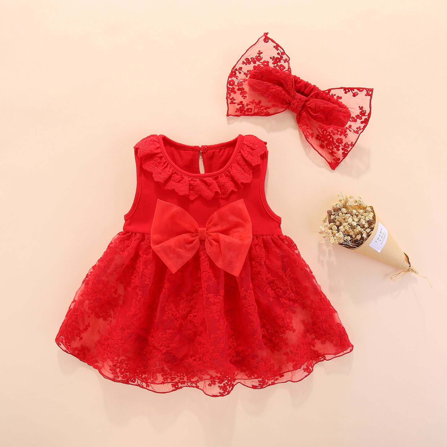For Babies Refreshing Princess Jumpsuit Dress Korean Style Embroidered Mesh Jumpsuit, Climbing Suit