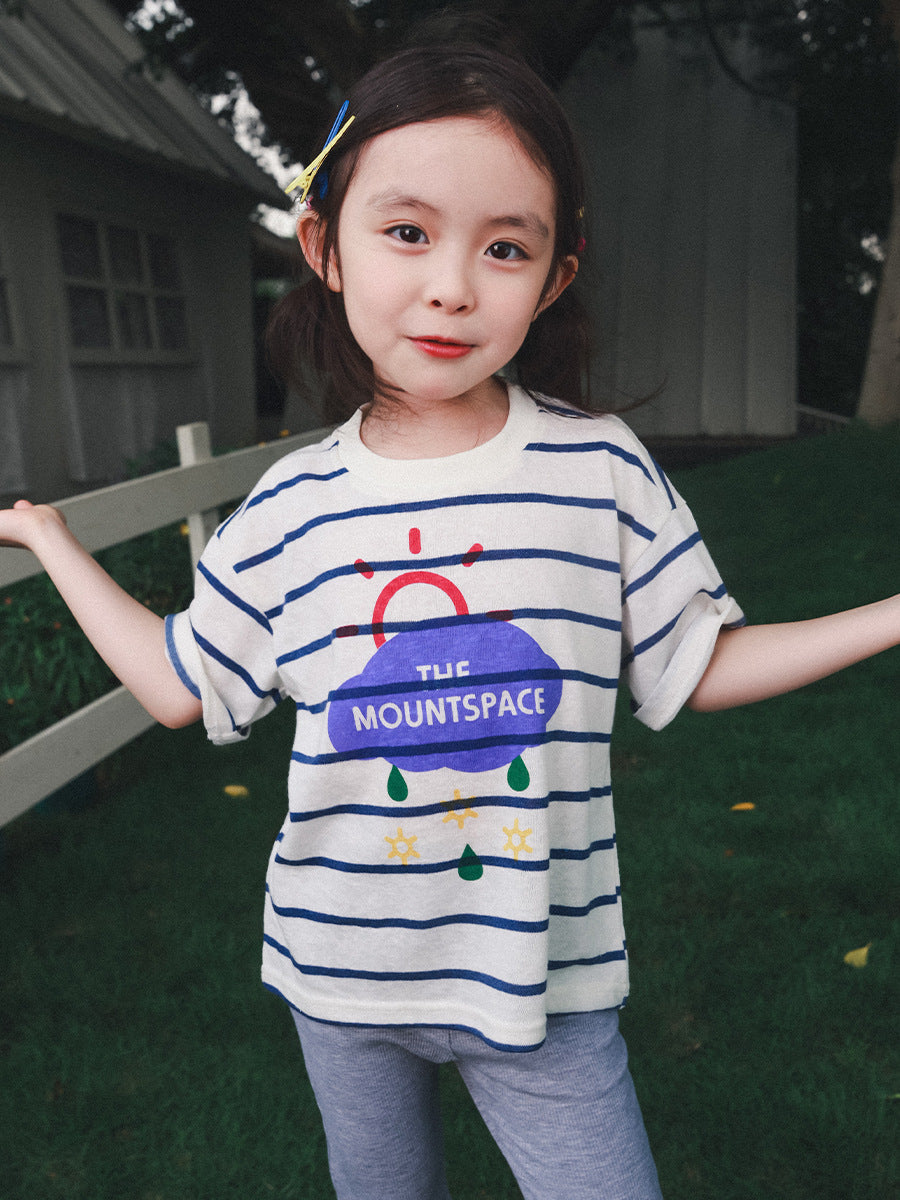 Children's Summer Mountain Clothing Lightweight Breathable Half Sleeve Children's T-shirt
