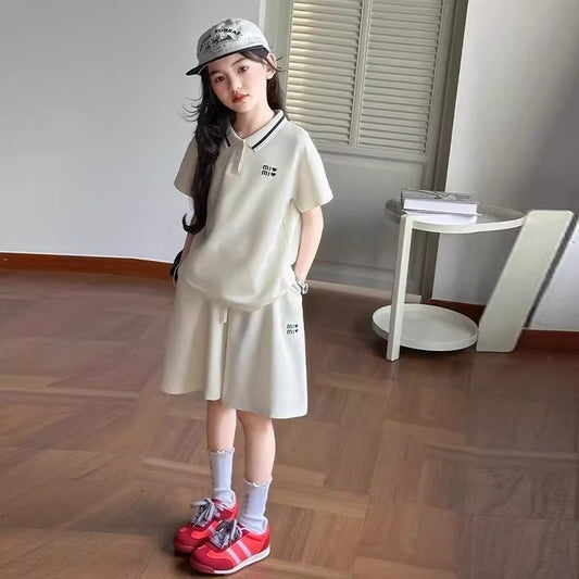 Children's Summer Shirt Short-sleeved Shorts Korean Style Casual Western Clothing Children's Suit