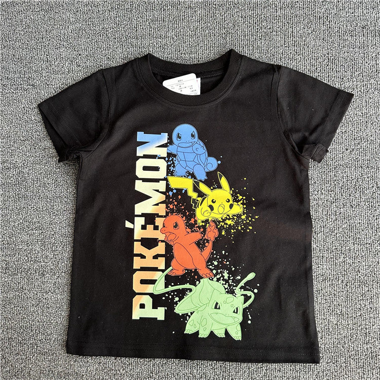 Versatile Children's Summer Cartoon Anime Short-sleeved Children's T-shirt