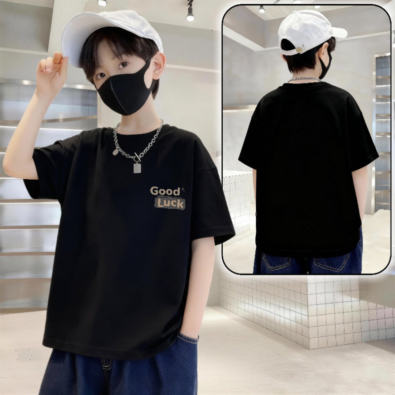 Children's Summer Clothing Loose Western Style Shirt Children's T-shirt