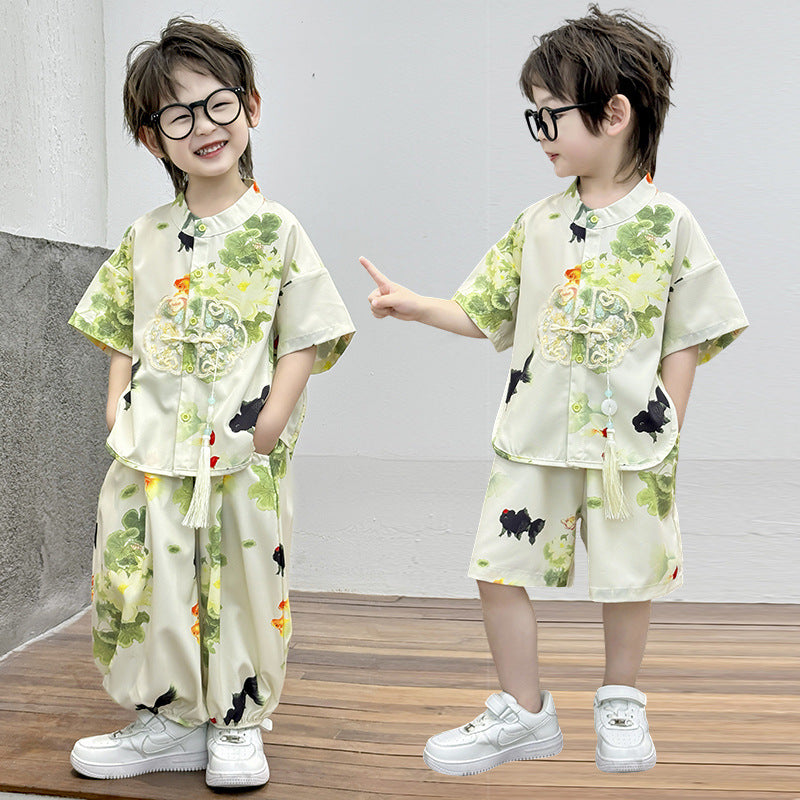 Children's Summer Folk Costume Dress For One Year Old National Children's Suit