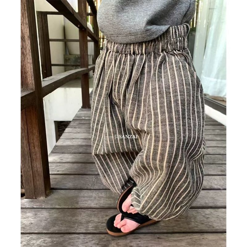 Children's Style Stripe Casual Spring Fashionable Trousers Children's Pants