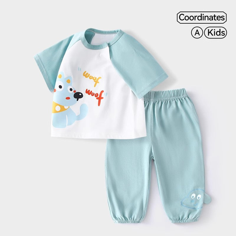 Children's Trousers Summer Thin Clothes Half Clothing Children's Suit