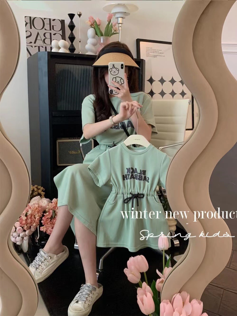 Style Loose Clothes For Family Of Three Four Babies Mother Parent-child Outfit