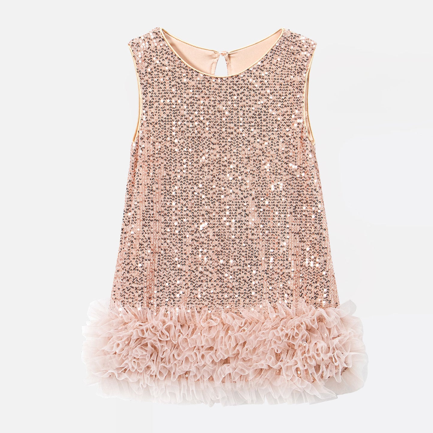 Children's Leaf Clothing Sequins Vest Skirt Autumn Children's Dress