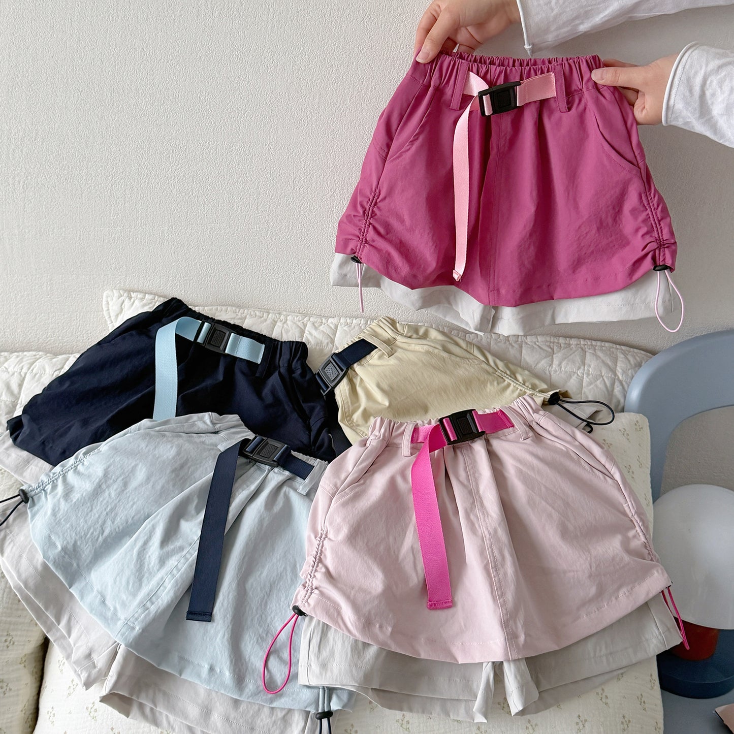 Women's Summer Shorts Outdoor Sun Protection Culottes Drawstring Children's Pants