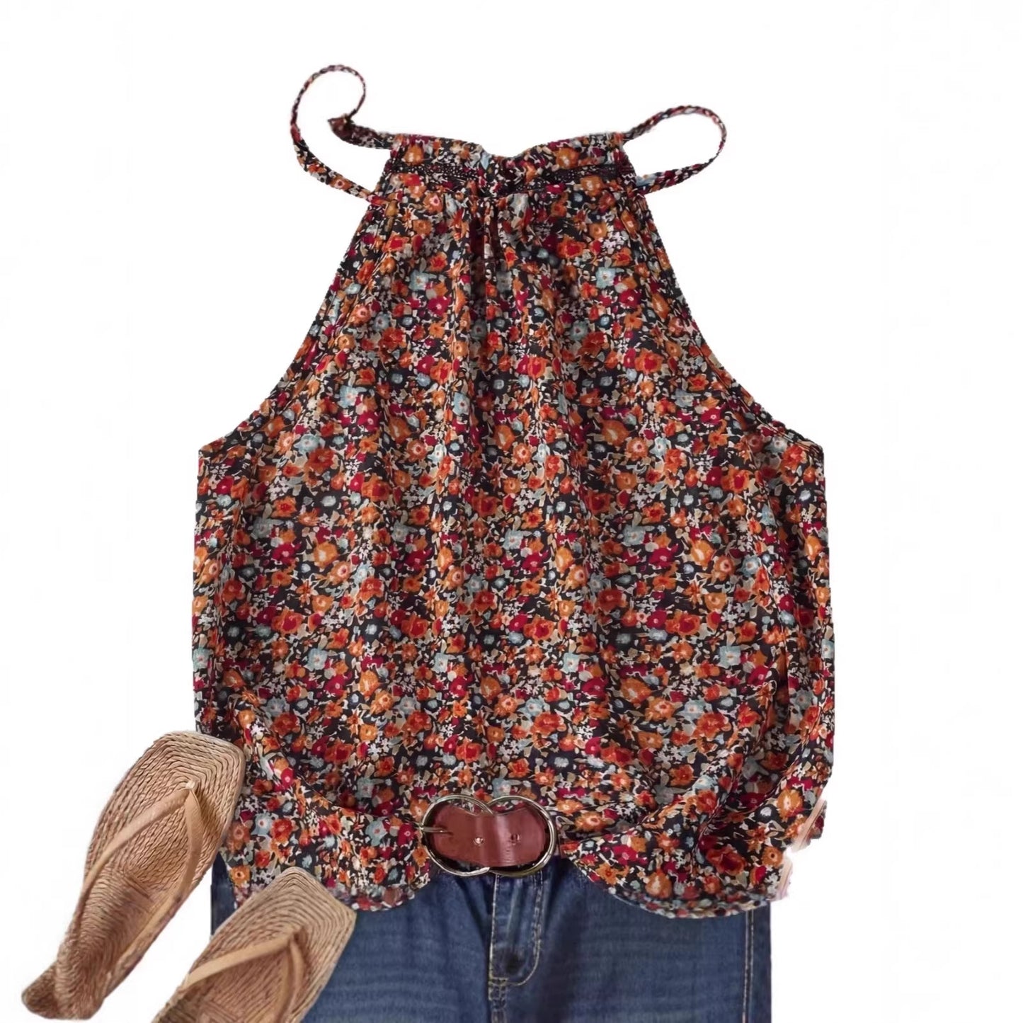 Classy Classic Casual Comfortable Bohemian Halter Tops