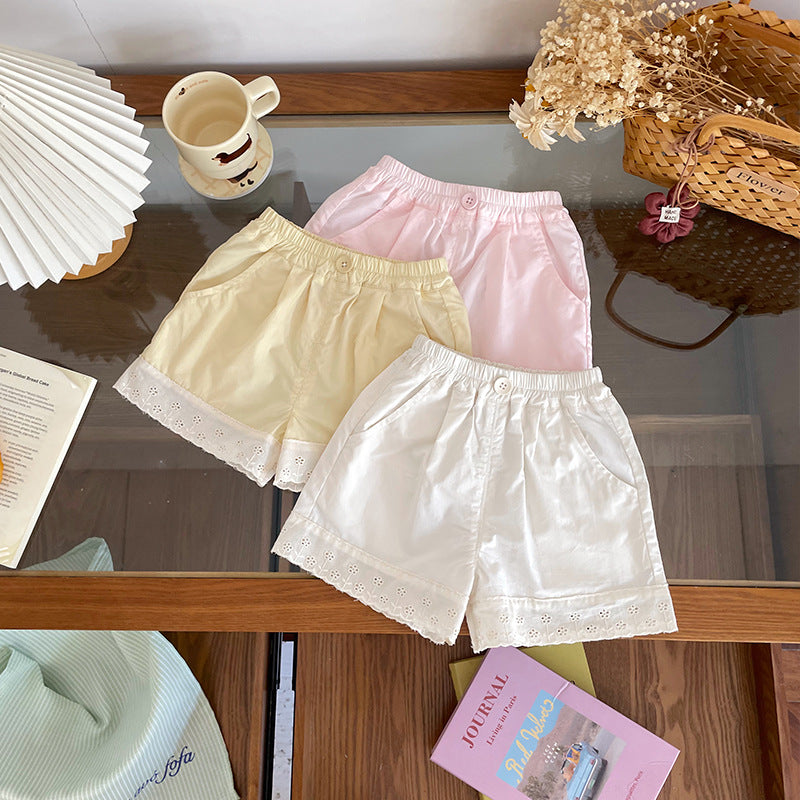 Innovative Slouchy Children's Shorts Summer Lace Children's Pants