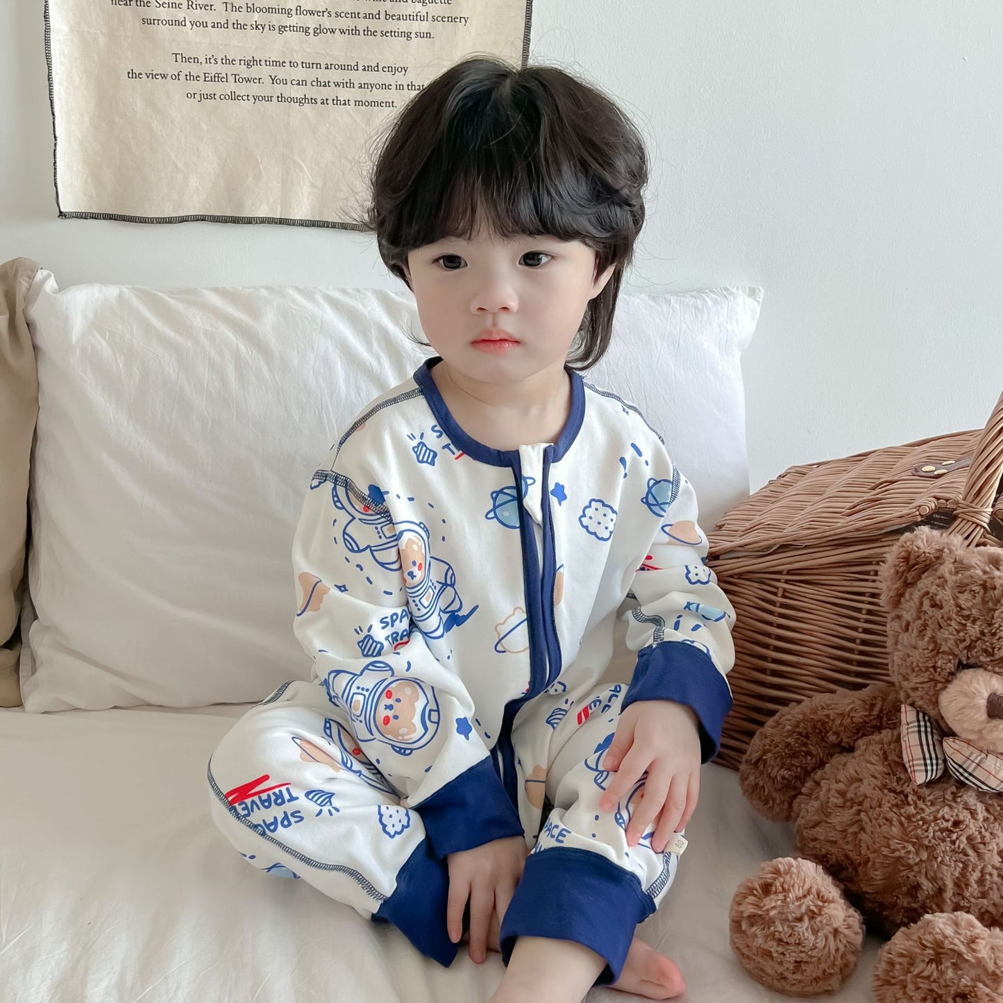 Infant Seamless Long-sleeved Sleeping Bag Jumpsuit Blanket Jumpsuit, Climbing Suit