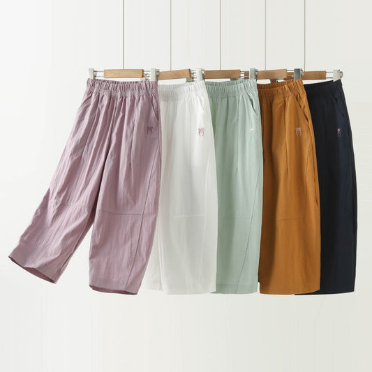 Children's Thin Middle Big Cropped Summer Clothing Children's Pants