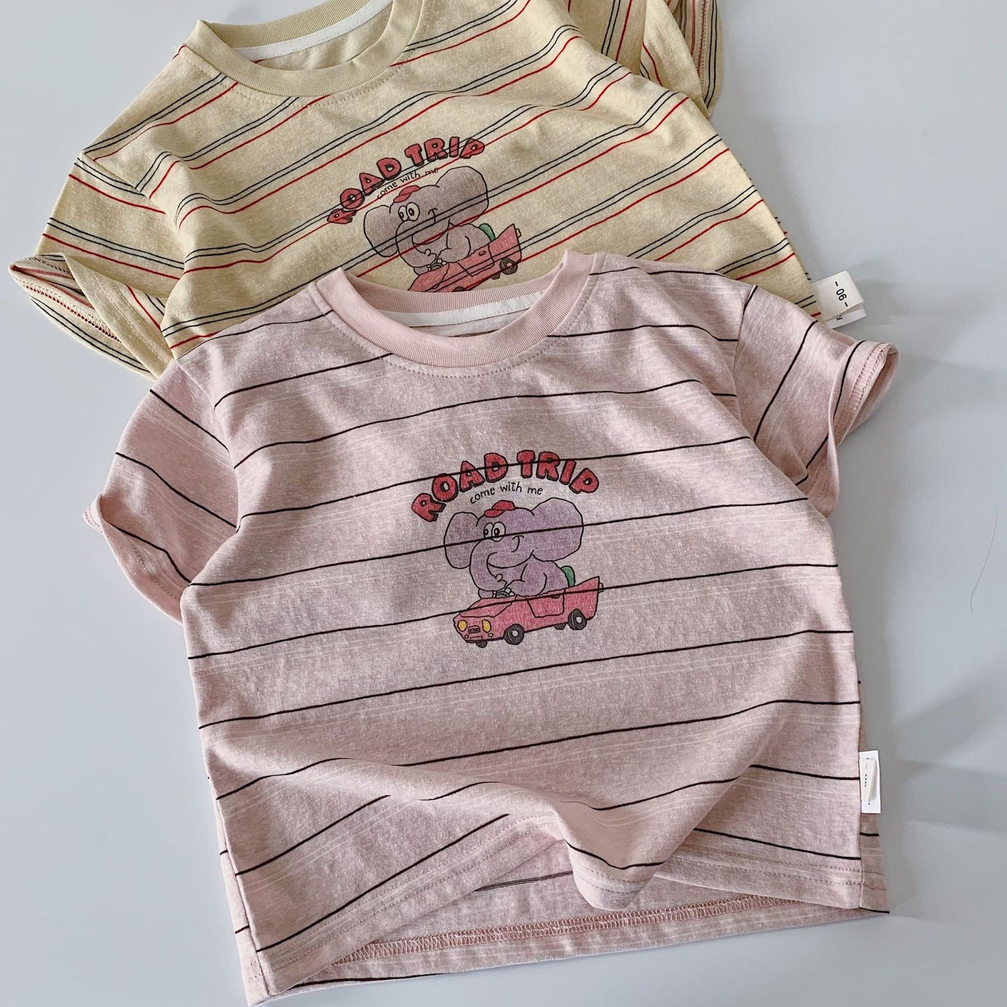 Children's Short-sleeved Summer Cartoon Printed Round Neck Pullover Children's T-shirt