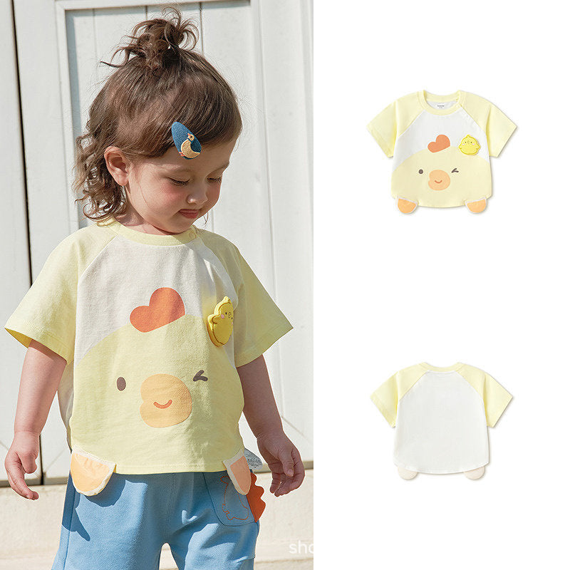 Children's Clothing Top Short-sleeved Summer Cute Children's T-shirt