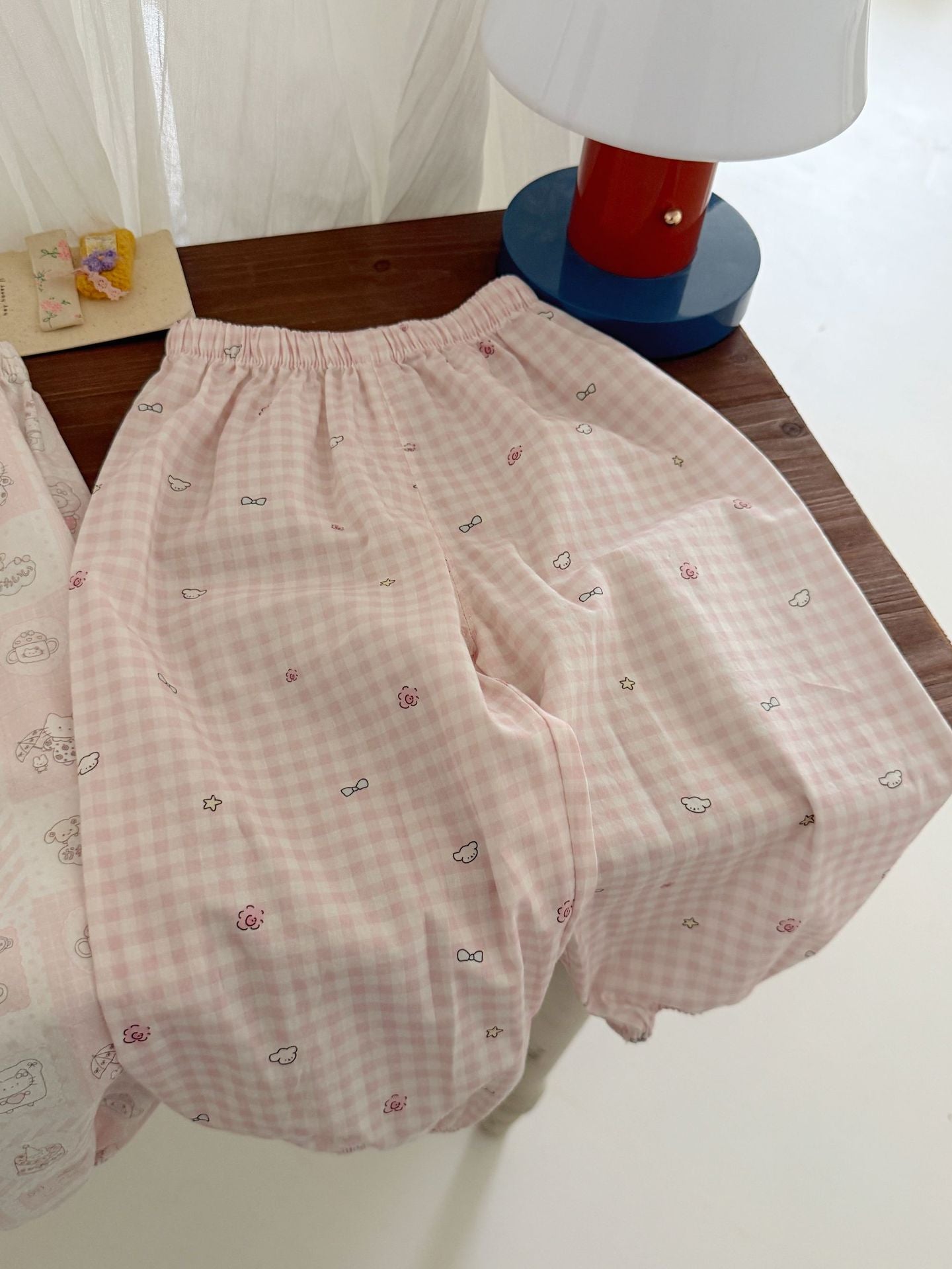 Children's Pure Cotton Summer Thin Air Conditioning Breathable Children's Pants