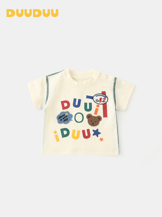 Children's Boy Summer Top Korean Style Western Children's T-shirt