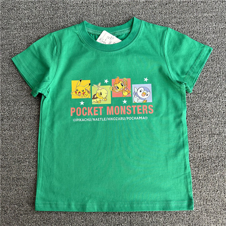 Versatile Children's Summer Cartoon Anime Short-sleeved Children's T-shirt