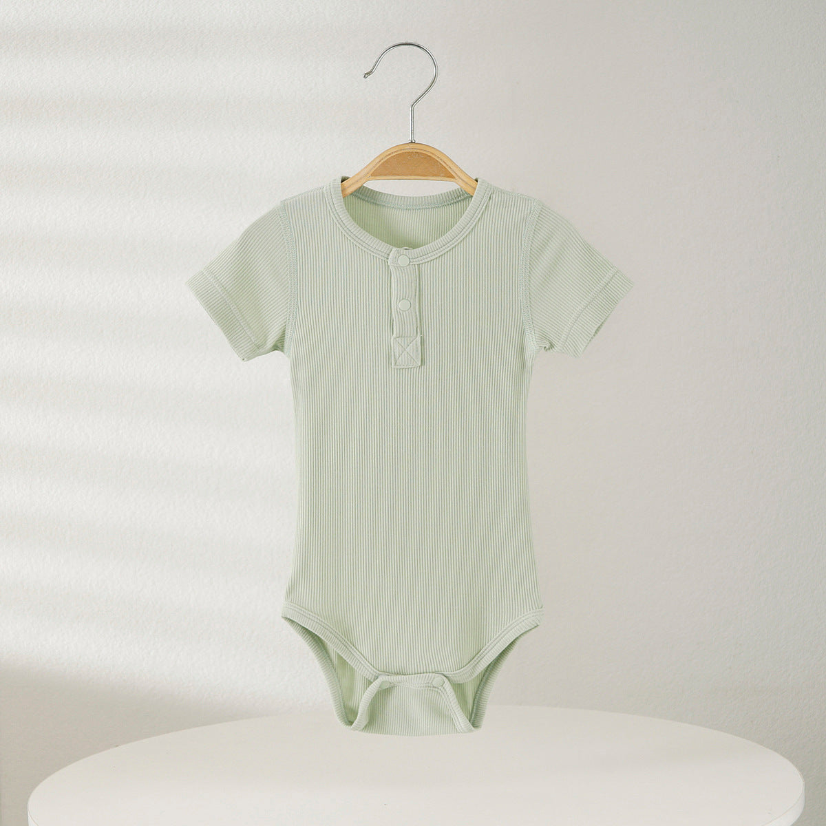 Infant Summer Short Sleeve Modal Infants Clothes Born Triangle Jumpsuit, Climbing Suit